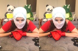 Sunny Leone, Sunny Leone hot photos, Sunny Leone in lockdown, sunny leone face mask, Sunny Leone pics, Sunny Leone news, Sunny Leone shows, Sunny Leone videos, Sunny Leone dance, Elnaaz Norouzi, lifestyle, Sacred Games, social distancing, Sunny Leone, corona virus