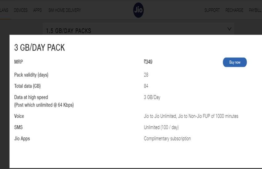 Reliance Jio Recharge Plans
