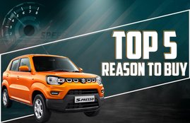 Top 5 Reasons to Buy Maruti S-Presso, Maruti S-Presso Car detail, Top 5 reason to buy this Maruti car , Maruti S-presso features details, Maruti S-Presso price, Maruti S-Presso Starting price