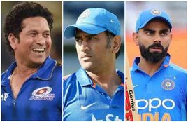 Sachin Tendulkar MS Dhoni Virat Kohli 850