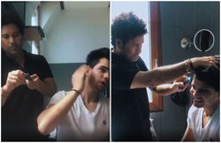 VIDEO: सचिन तेंदुलकर बेटे अर्जुन के लिए बार्बर बने, कहा- बच्चों के लिए करना पड़ता है; बेटी सारा ने भी की मदद