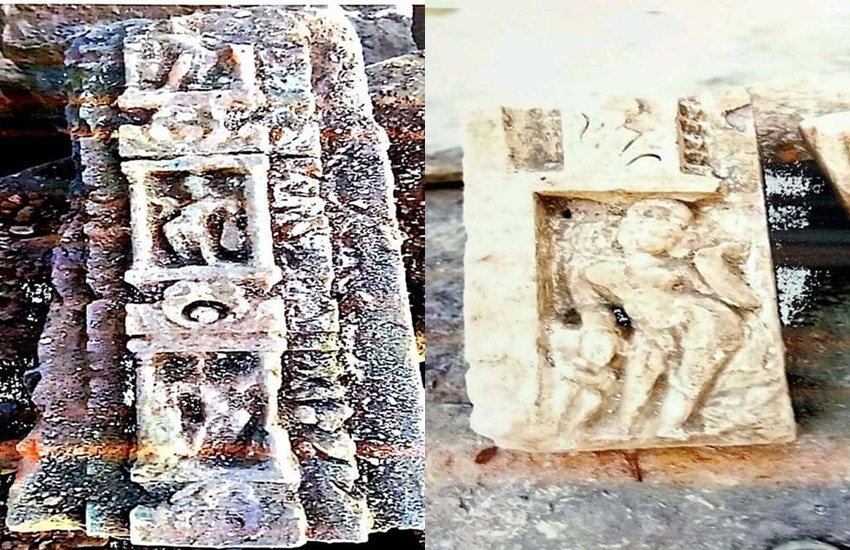 पिछले साल सुप्रीम कोर्ट के फैसले ने अयोध्या में राम मंदिर निर्माण का रास्ता साफ कर दिया था। मंदिर निर्माण का काम भी चल रहा है। लॉकडाउन के बीच मंदिर स्थल पर जमीन के समतलीकरण का काम भी चल रहा था। मंदिर निर्माण के लिए खुदाई के दौरान देवी- देवताओं की खंडित मूर्तियों के साथ मंदिर के अवशेष मिलने का दावा किया गया है। इन अवशेषों को राम मंदिर तीर्थ क्षेत्र ट्रस्ट सहेज रहा है। ट्रस्ट ने कुछ तस्वीरें भी जारी की हैं। इन तस्वीरों को लेकर सोशल मीडिया में भी काफी चर्चा हो रही हैं। ( All Photos: Shri Ram Janmbhoomi Shrine Trust)