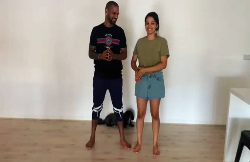 बेटी संग शिखर धवन