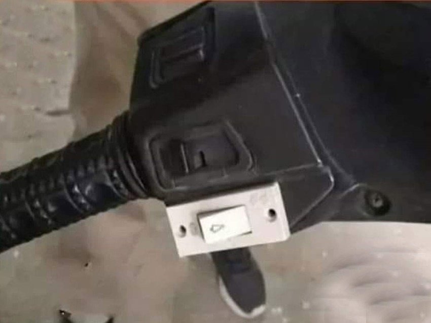 जुगाड़ की ये तस्वीर किसी का भी सिर चकरा सकती है।