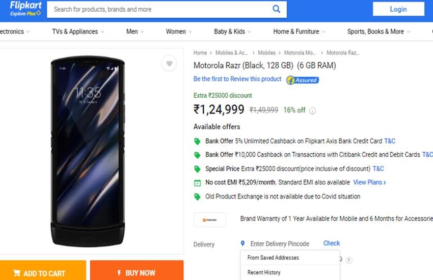 Motorola Razr Price in India, Motorola Foldable Phone