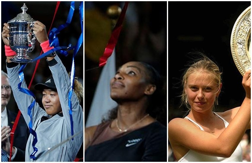 naomi osaka and serena williams and maria sharapova 850