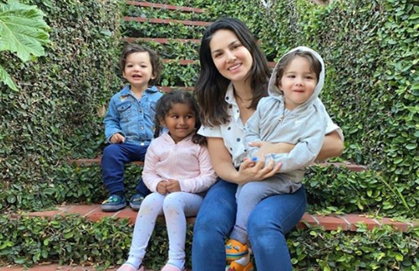 sunny leone, daniel weber, सनी लियोनी, डेनियल वेबर, sunny leone instagram, sunny leone leave india due to coronavirus, sunny leone children, coronavirus, lockdown, los angeles, india, travel, govt flight,