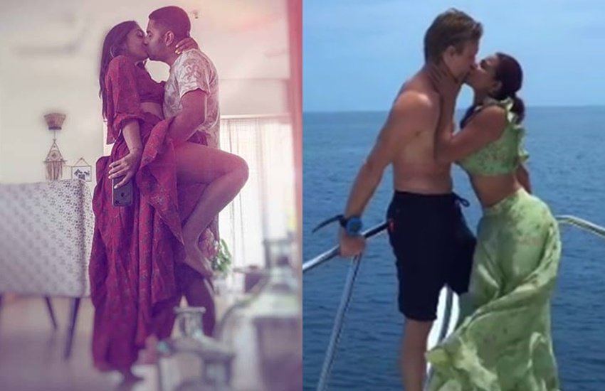 मनोरंजन जगत से जुड़ा लगभग हर सेलेब सोशल मीडिया पर भी है। आए दिन ये लोग अपनी तस्वीरों और वीडियोज फैंस के साथ शेयर करते रहते हैं। तमाम टीवी एक्ट्रेसेज ने कई मर्तबा सोशल मीडिया में अपने पार्टनर के साथ प्यार के हसीन लम्हों वाले पल भी शेयर किए हैं। टीवी पर बहुओं का किरदार निभाने वालीं एक्ट्रेसेज ने अपने पार्टनर के साथ पैशनट किस की तस्वीरें भी साझा कीं। ये तस्वीरें चर्चा में भी छाई रहीं। आइए डालते हैं इन्ही अभिनेत्रियों और उनकी तस्वीरों पर एक नजर: