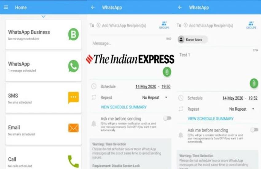 how to schedule whatsapp messages