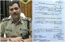 उत्तर प्रदेश: कोरोना हॉटस्पॉट में बिना मास्क पहने नजर आए IG, SHO ने काटा चालान