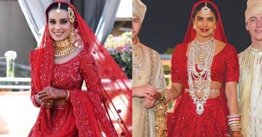 लगभग ऐसा ही लहंगा औऱ नेकलेस प्रियंका चोपड़ा ने भी अपनी शादी में पहना था। यही बात इकरा के फैंस औऱ फॉलोअर्स को पसंद नहीं आई।