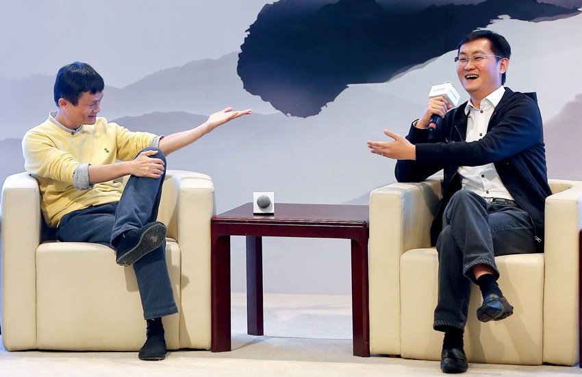 Jack Ma, Ma Huateng, Alibaba, Tencent Jack Ma, Ma Huateng, Alibaba, Tencent