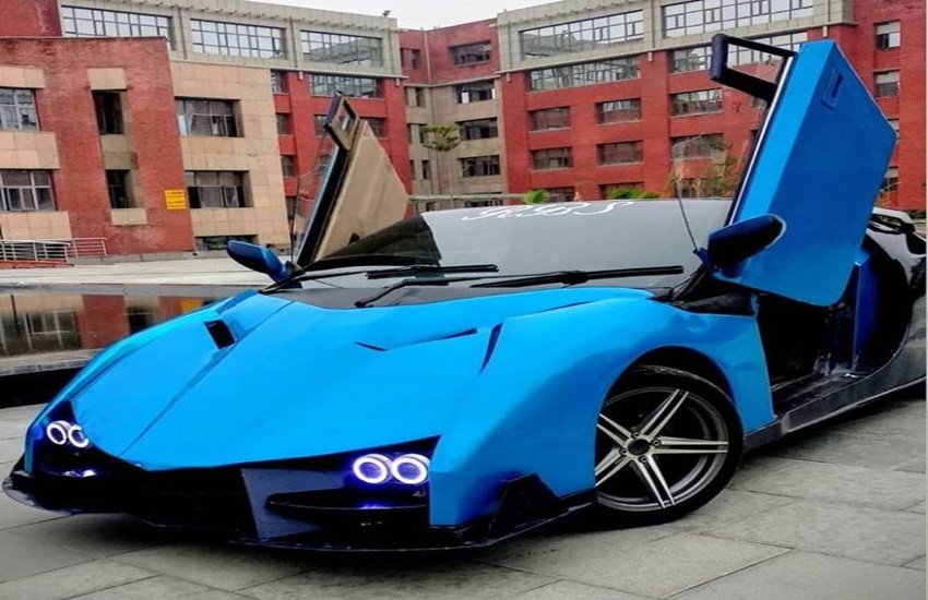 Maruti Eco Based Sportscar, Maruti Eco turns into Ferrari, Homemade sportscar, See this homemade sports car, Sportscar in india, Modified sports car in india,