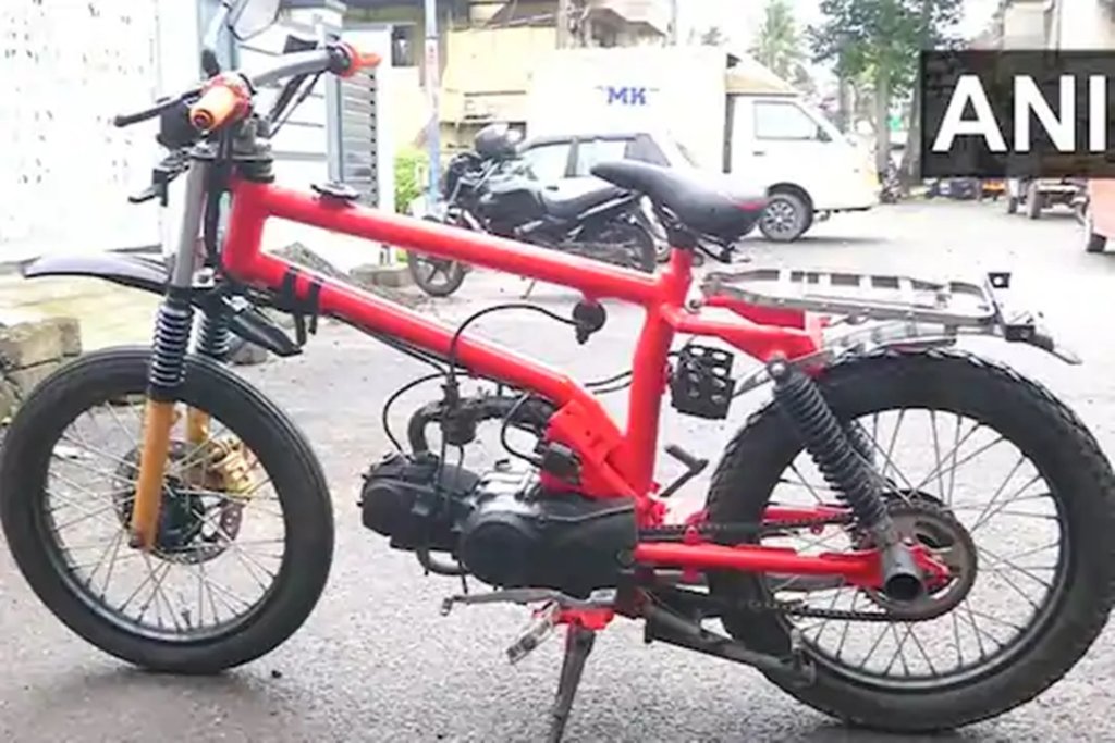 Light Motorcycle made by kerala Student