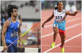 Neeraj Chopra and dutee chand 850