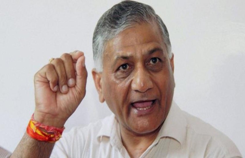 केंद्रीय मंत्री वीके सिंह। (PTI)