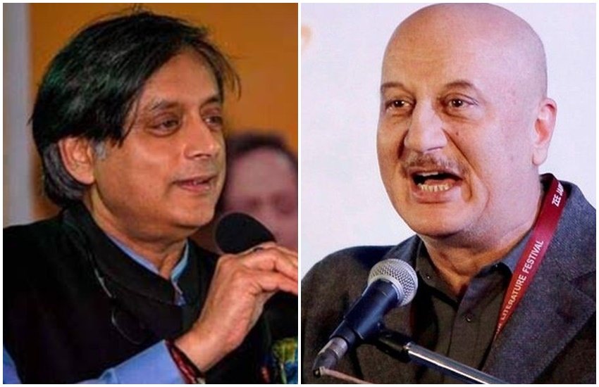 shashi tharoor, anupam kher, shashi tharoor tweet on anupam kher,