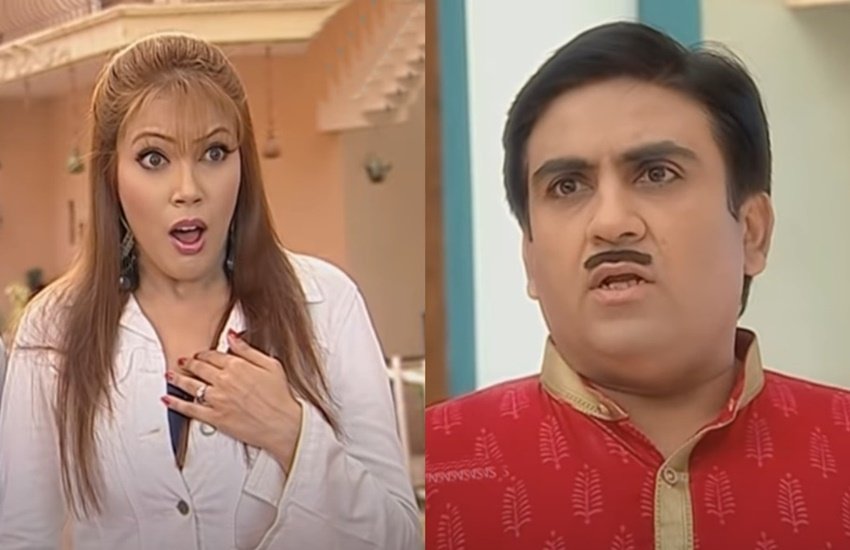 TMKOC: जेठालाल के सामने भिड़े ने मारी बबीता को सीटी














