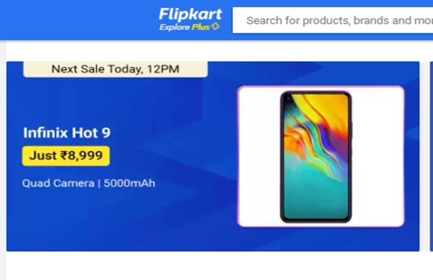 infinix hot 9 flipkart sale