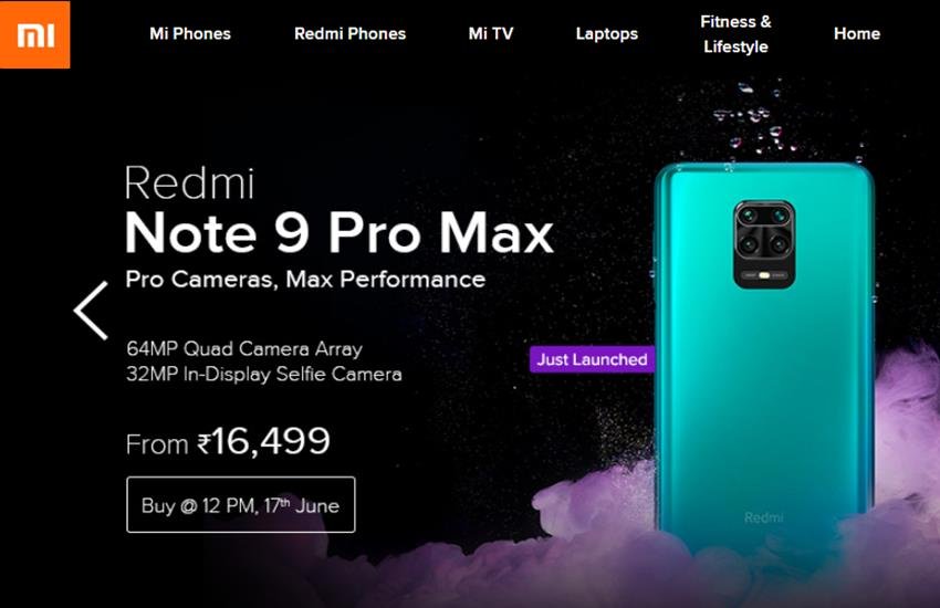 Redmi Note 9 Pro Max