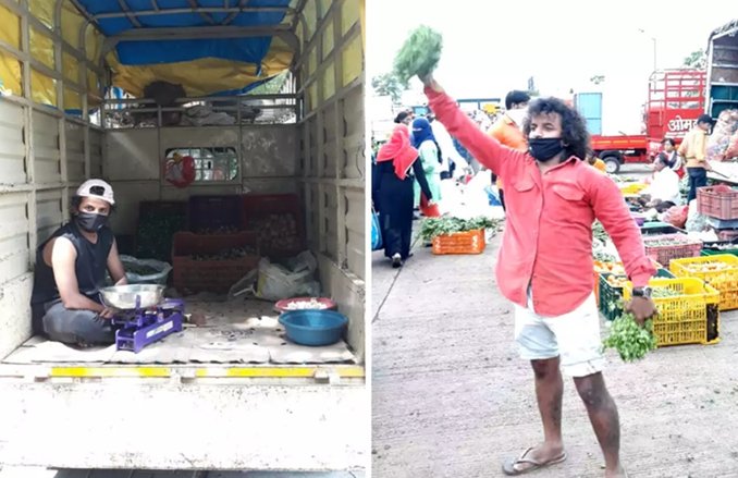 लॉकडाउन की वजह से सब्जी बेचने को मजबूर हुआ मराठी फिल्मों का एक्टर, लेकिन इस काम को भी बना दिया मजेदार