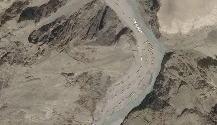 galwan valley, galwan valley satellite images, satelitte photos of galwan valley