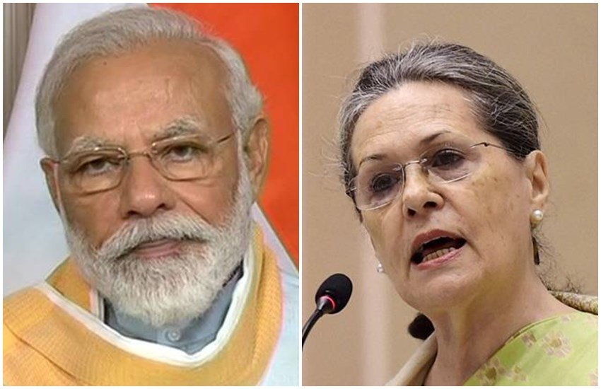 sonia gandhi narendra modi