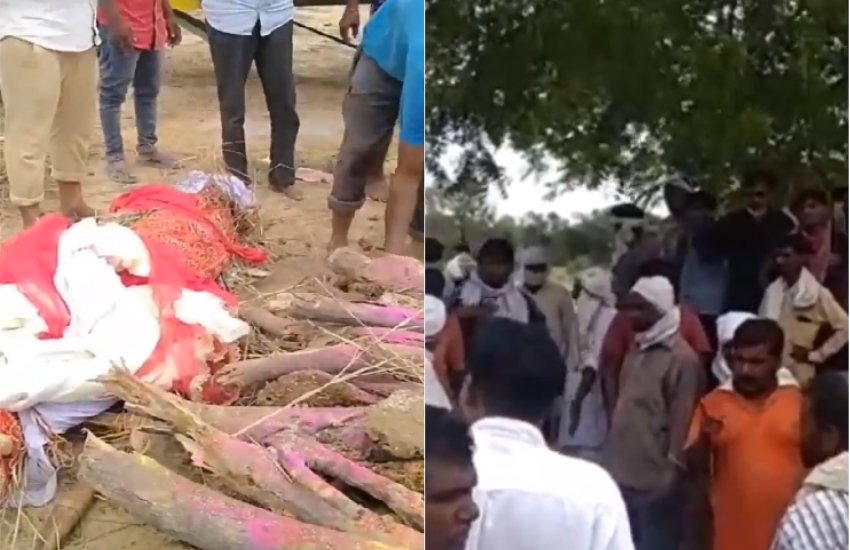Cremation, Upper Caste, Lower Caste, Raibha Village, Agra