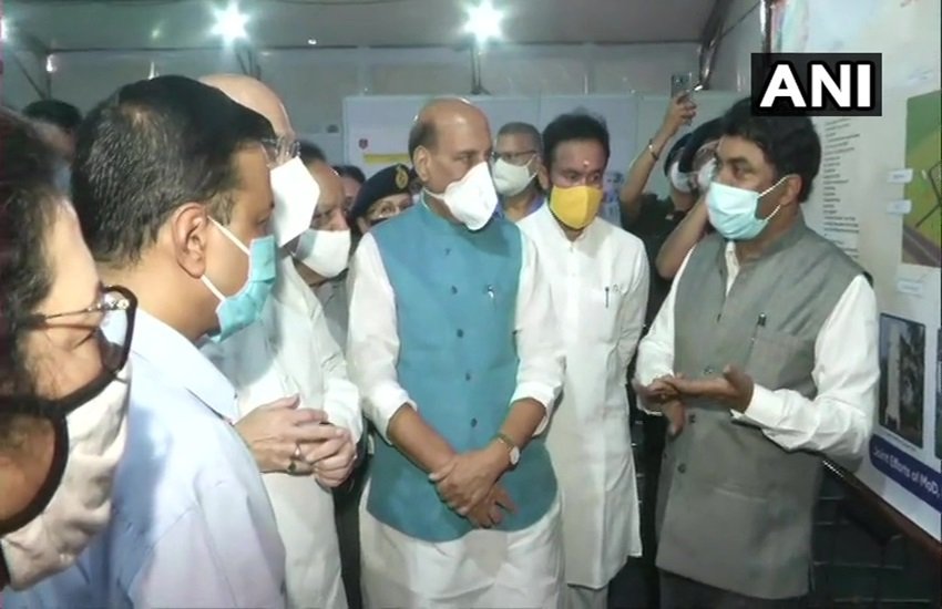 Delhi COVID-19 care hospital, Amit Shah, Rajnath Singh