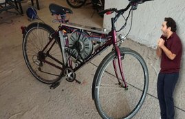 Genius made an ebike out of washing machine parts