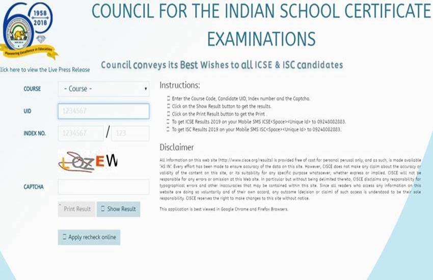 CISCE Board 10th, 12th Result 2020 Live: छात्र अपना रिजल्‍ट आधिकारिक वेबसाइट www.cisce.org या www.results.cisce.org पर चेक कर सकते हैं।