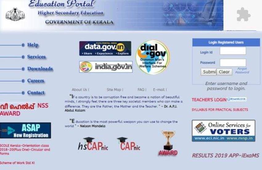 kerala hse result 2020, keralaresults.nic.in