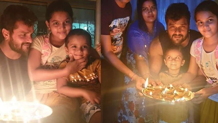 पर्सनल लाइफ की बात करें तो खेसारी शादी शुदा हैं और उनके तीन बच्चे भी हैं। (All Photos: Social Media)