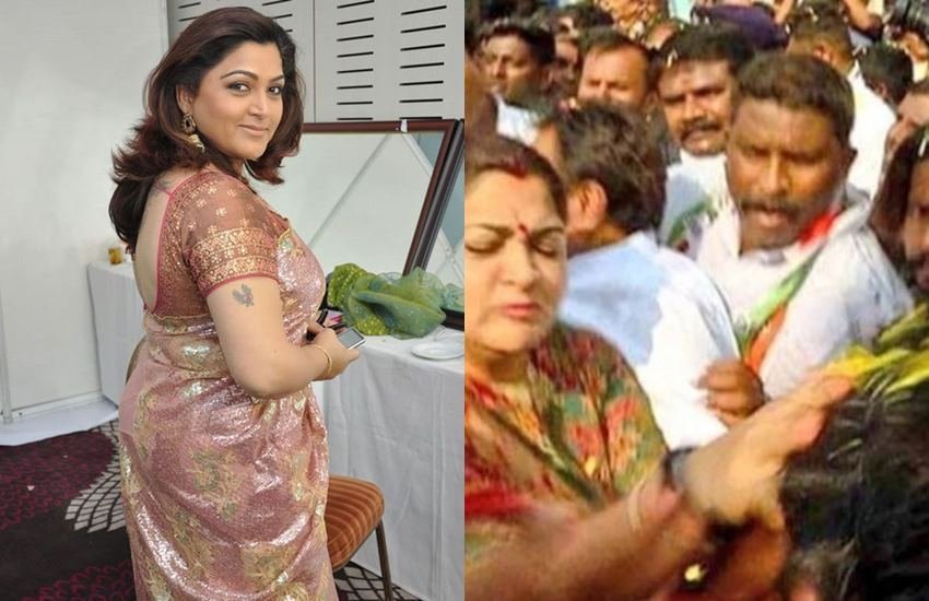 साल 2019 में लोकसभा चुनावों के दौरान खुशबू सुंदर का एक वीडिय़ो वायरल हुआ जिसमें वह एक शख्स को थप्पड़ मारते दिखी थीं।