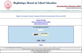 MBOSE 12th Result 2020, mbose.in