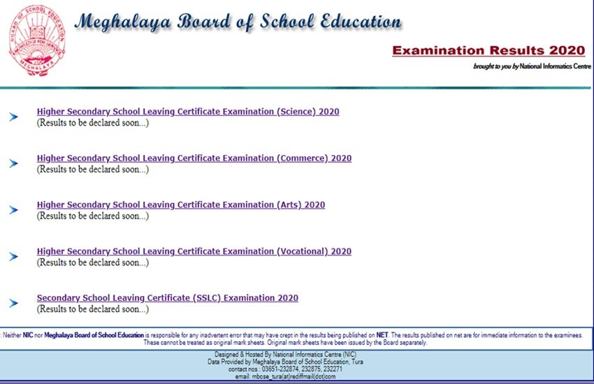 mbose, mbose result 2020, mbose hsslc result 2020, meghalaya board 12th result 2020