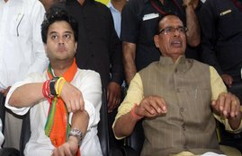 Shivraj Singh Chouhan, Jyotiraditya Scindia