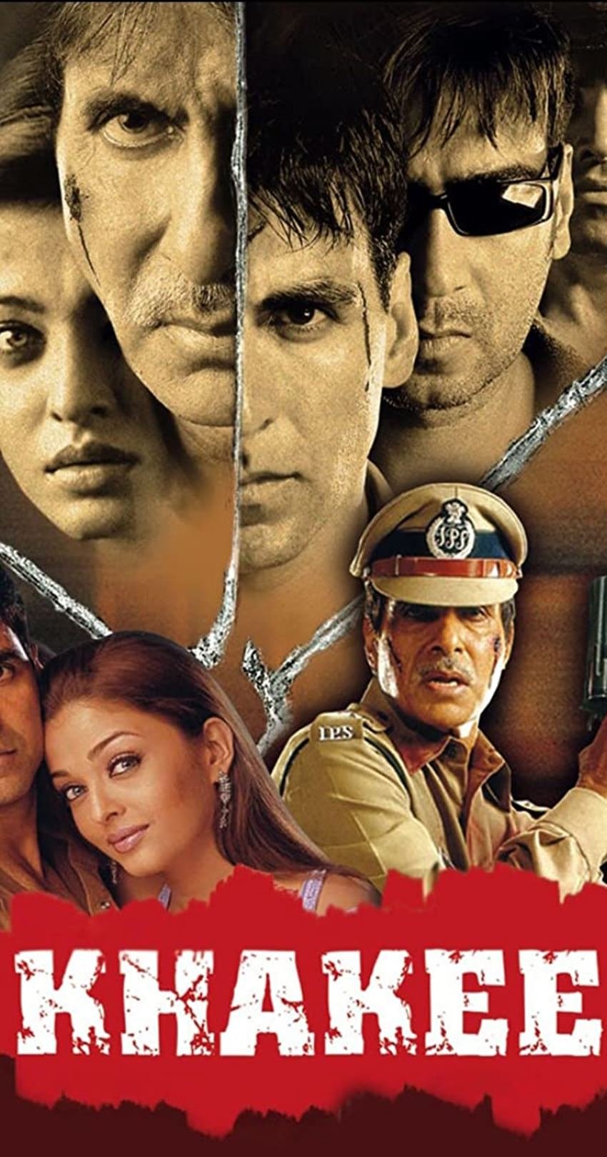 खाकी फिल्म में अपराधी बने अजय देवगन का पुलिस वाले एनकाउंटर कर देते हैं। फिल्म सुपरहिट रही थी।