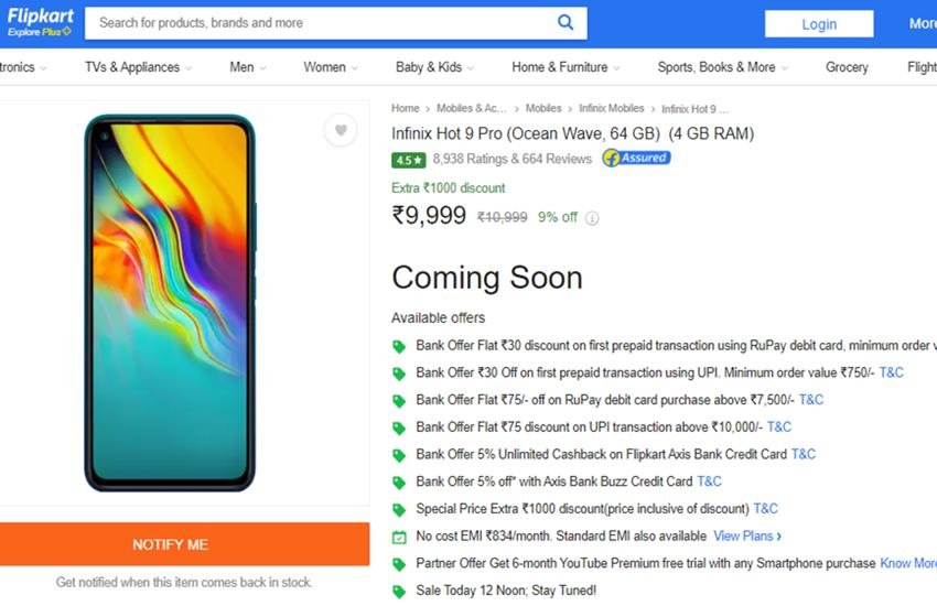 infinix hot 9 pro
