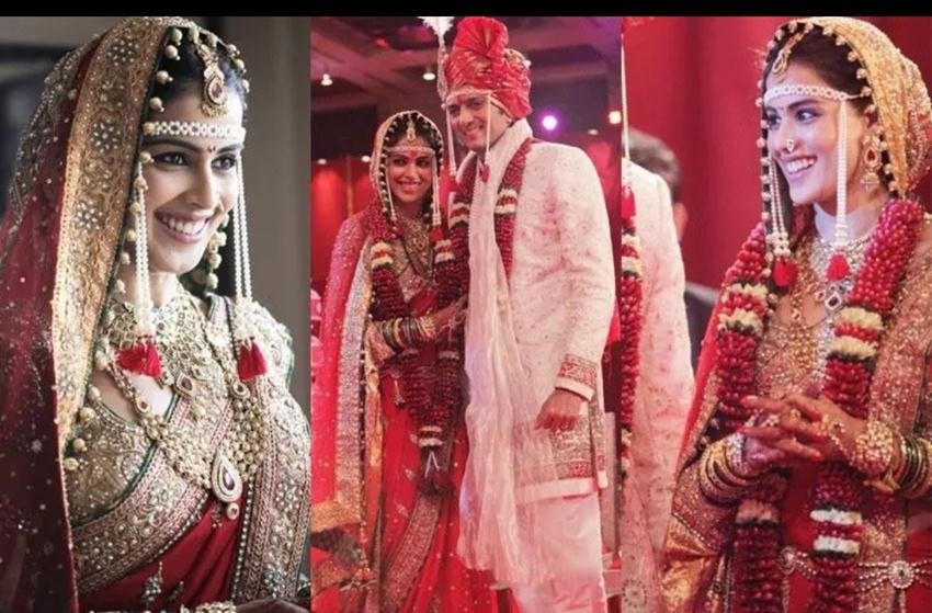 जेनेलिया देशमुख के शादी वाली साड़ी की कीमत 17 लाख बताई गई थी।