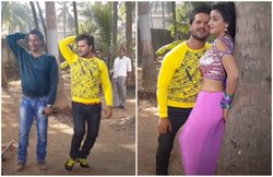 VIDEO: पेड़ों के बीच ऐसे शूट हुआ था खेसारी लाल-अक्षरा सिंह के बीच का रोमांटिक सॉन्ग, मिलियन व्यूज क्लब में हुआ शामिल