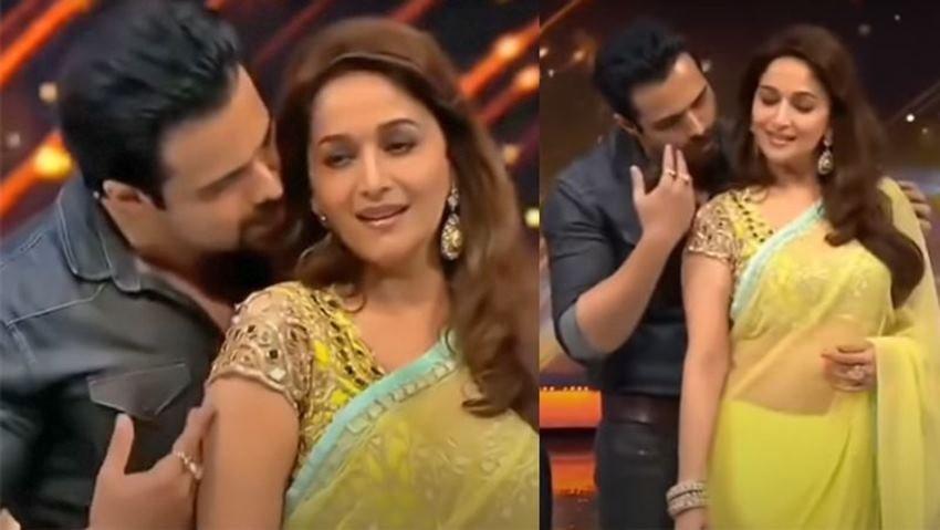 वीडियो में पीली साड़ी पहने माधुरी दीक्षित 'पी लूं तेरे गीले गीले होंठों की शबनम...' गाने पर इमरान हाशमी के साथ रोमांटिक डांस करती नजर आ रही हैं।