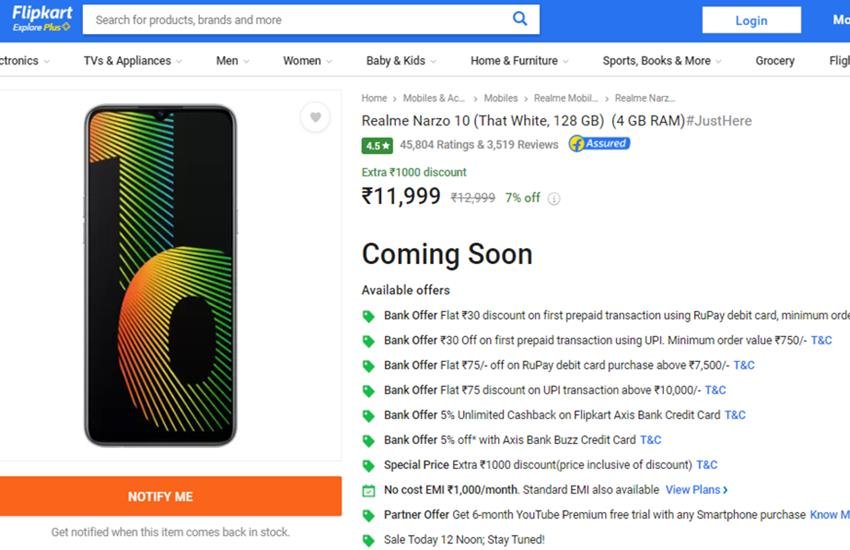 Realme Narzo 10