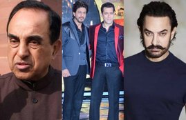 Subrmanian Swamy, Subramanian Swamy wants CBI-ED investigation of Salman shahrukh and aamir property, Subrmanian Swamy blast on khan trios,