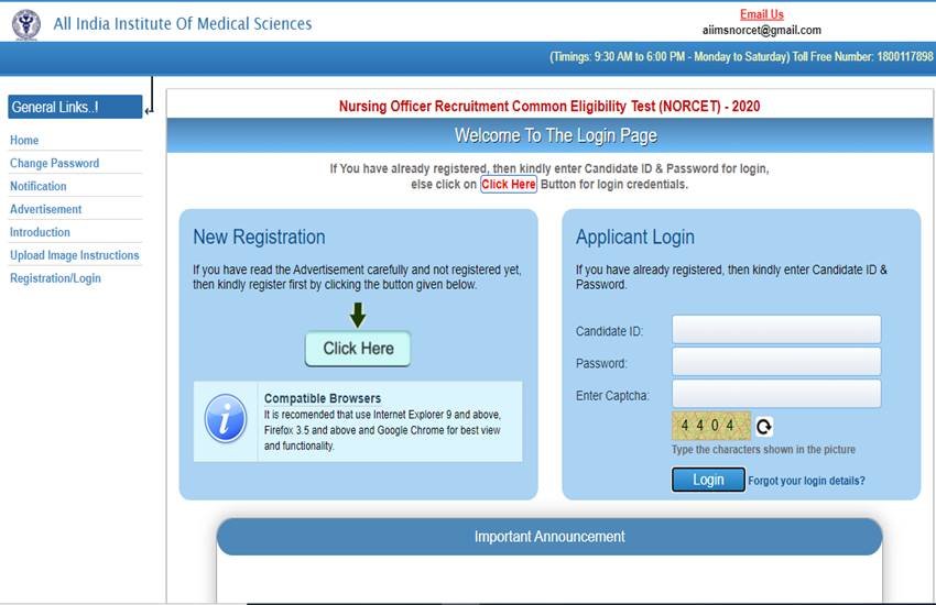 AIIMS Recruitment 2020: आवेदन करने के लिए, उम्मीदवारों को आधिकारिक वेबसाइट- aiimsexams.org पर विजिट करना होगा।