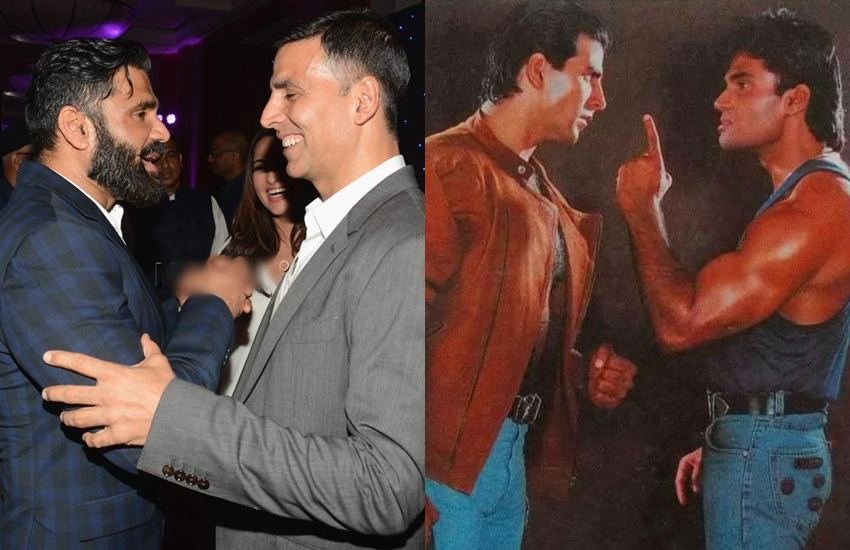 Akshay Kumar Suniel Shetty Controversy: सुनील शेट्टी औऱ अक्षय कुमार ने साथ में करीब दर्जन भर से भी ज्यादा फिल्में की हैं। धड़कन, हेरा फेरी औऱ मोहरा जैसी सुपरहिट फिल्में देने वाले ये दोनों कलाकार बेहद अच्छे दोस्त हैं। सुनील शेट्टी कई इंटरव्यूज में कह भी चुके हैं कि बॉलीवुड में उनके सबसे अच्छे दोस्त अक्षय कुमार हैं। हालांकि एक बार सुनील शेट्टी ने अक्षय से कभी भी बात ना करने की कसम खा ली थी। (Photos: Social Media)