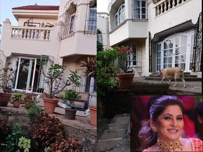 अर्चना अपने मड आयलैंड वाले इस बंगले में पूरे परिवार के साथ रहती हैं।