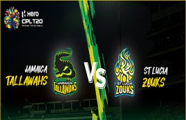 Jamaica Tallawahs vs St Lucia Zouks Live Cricket Score