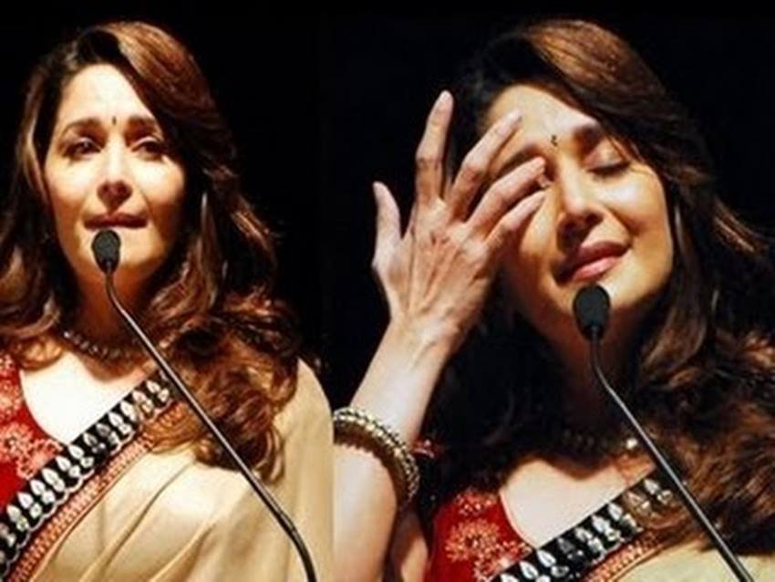 माधुरी दीक्षित डांस शो, “डांस दीवाने” की जज हैं। एक बार जब शो के कंटेस्टेंट किशन ने मां को समर्पित एक डांस किया तब दर्शकों को माधुरी का भावुक चेहरा देखने को मिला। वो अपने बेटे की बातें शेयर कर रोने लगी थीं। इसके अलावा एक इवेंट में माधुरी को जब उनके स्कूल, कॉलेज की तस्वीरें दिखाई गई तो वे बीते लम्हों को याद कर अपने आंसू नहीं रोक पाई थीं।