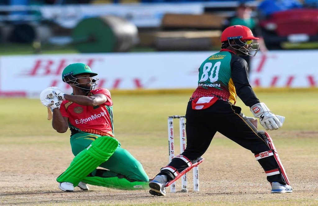 cpl 2020: निकोलस पूरन की पारी की बदौलत गुयाना ने सेंट किट्स एंड नेविस को हरा दिया। (सोर्स - सोशल मीडिया)